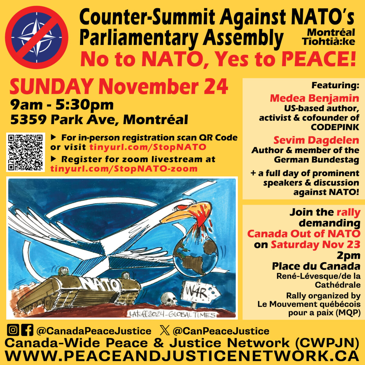 No to NATO, Yes to Peace! » Canada-Wide Peace and Justice Network